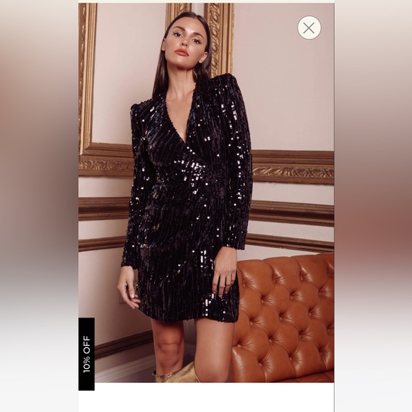 Astr Dresses & Skirts - PARIS SEQUIN WRAP DRESS